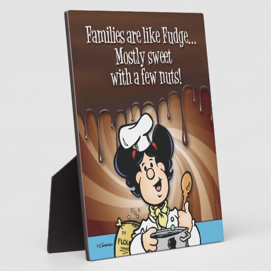 家族はファッジのようなものだ フォトプラーク (側面)
