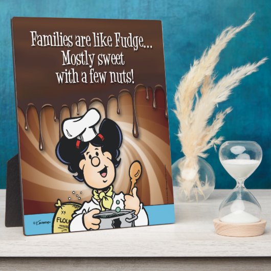 家族はファッジのようなものだ フォトプラーク (側面)