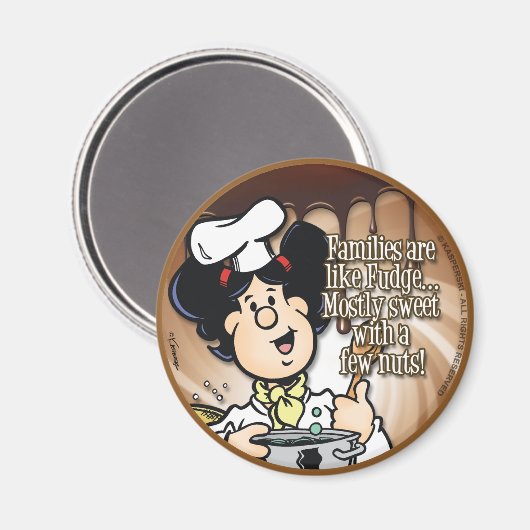 家族はファッジのようなものだ マグネット (正面/裏面)