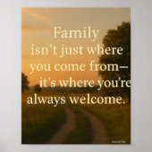 家族はホーム ポスター (正面)