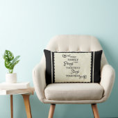 家族は一緒に一緒にとどまります原稿の引用文を祈ります ランバークッション (椅子)