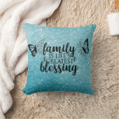 家族は人生もっとも偉大の賛美物 クッション (ブランケット)