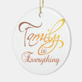家族は全てだ セラミックオーナメント (左)