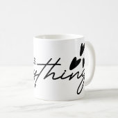 家族は全てである – 心のこもった家族デザイン コーヒーマグカップ (正面右)