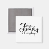 家族は全ての引用文 マグネット (正面/裏面)