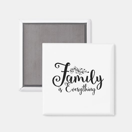 家族は全ての引用文 マグネット (正面/裏面)