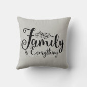 家族は全ての引用文 |枕 クッション (裏面)