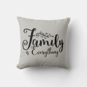 家族は全ての引用文 |枕 クッション (正面)