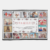 家族は全てカスタムのコラージュテンプレート キッチンタオル (横)