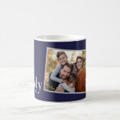 家族は全て写真モダンの贈り物エレガントだ コーヒーマグカップ (中央)