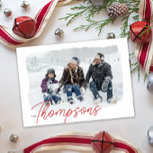 家族は全て写真モダンホリデーカード シーズンカード