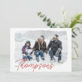 家族は全て写真モダンホリデーカード シーズンカード (スタンド正面)