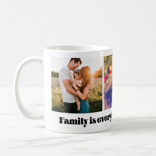 家族は全て可愛い写真集 コーヒーマグカップ (左)