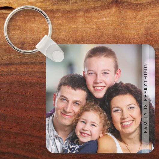 家族は全て名前をカスタムする2写真両面 キーホルダー (正面)