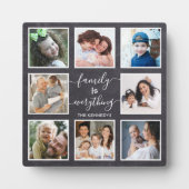 家族は全て引用文Chalkboard 8写真 フォトプラーク (正面)