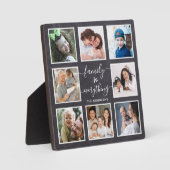 家族は全て引用文Chalkboard 8写真 フォトプラーク (正面)