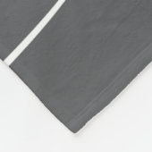 家族は全て4 Photo Collageグレー フリースブランケット (角)