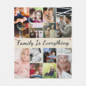 家族は全て – カスタムフォトフリースブランケット フリースブランケット (正面)