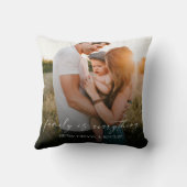 家族は全て モダンエレガント フォト ピクチャ クッション (裏面)