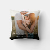 家族は全て モダンエレガント フォト ピクチャ クッション (正面)