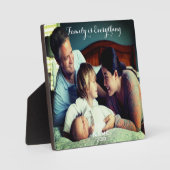 家族は全パーソナライズされた部卓上プラーク フォトプラーク (正面)