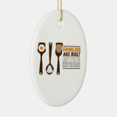 家族は台所で造られます セラミックオーナメント (右)