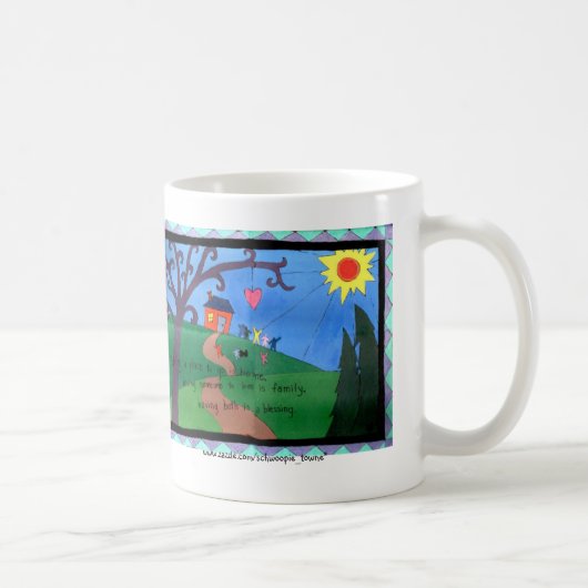 家族は天恵のマグです コーヒーマグカップ (右)