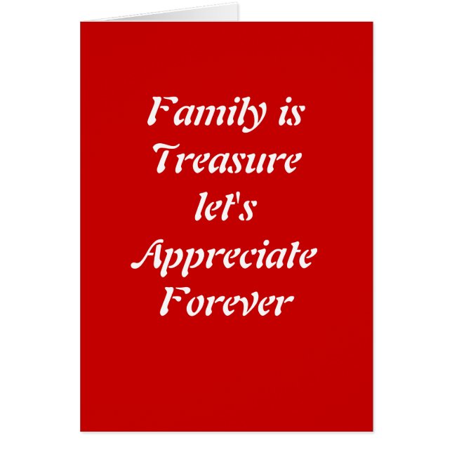 家族は宝物だ (正面)