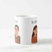 家族は感じ家のように。 コーヒーマグカップ (中央)