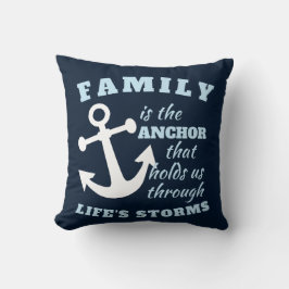 家族は我々を人生のいかりとして支える存在である クッション
