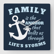 家族は我々を人生のいかりとして支える存在である