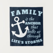 家族は我々を人生のいかりとして支える存在である タペストリー (正面)