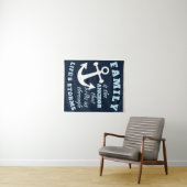 家族は我々を人生のいかりとして支える存在である タペストリー (インサイチュ(横))