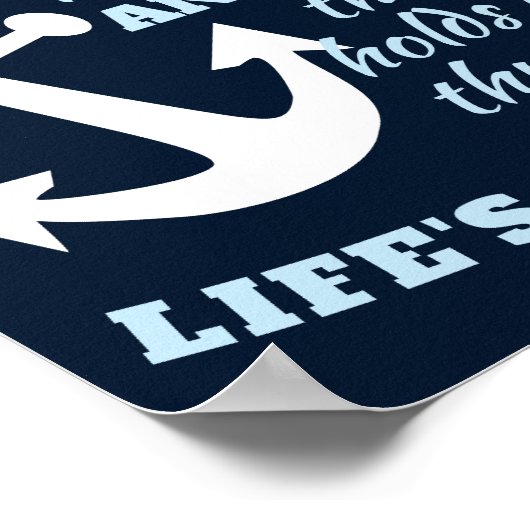 家族は我々を人生のいかりとして支える存在である ポスター (角)