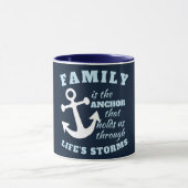 家族は我々を人生のいかりとして支える存在である マグカップ (中央)