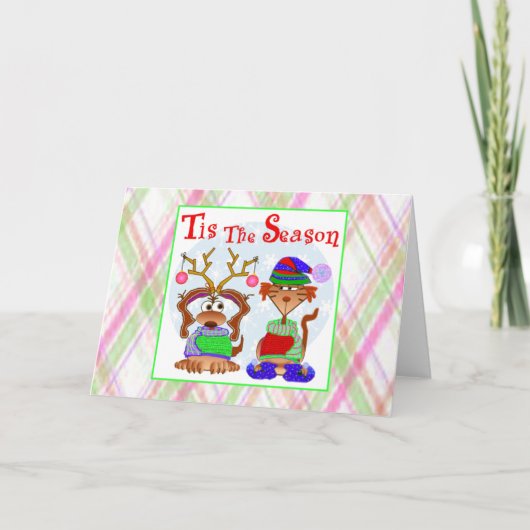 家族は挨拶状をかわいがります シーズンカード (正面)