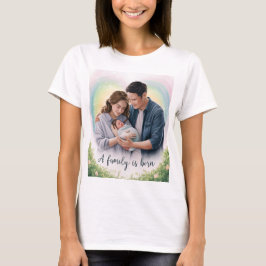 家族は新生まれ親のTシャツだ Tシャツ