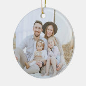 家族は最高の聖降誕祭の飾り物だ セラミックオーナメント (左)