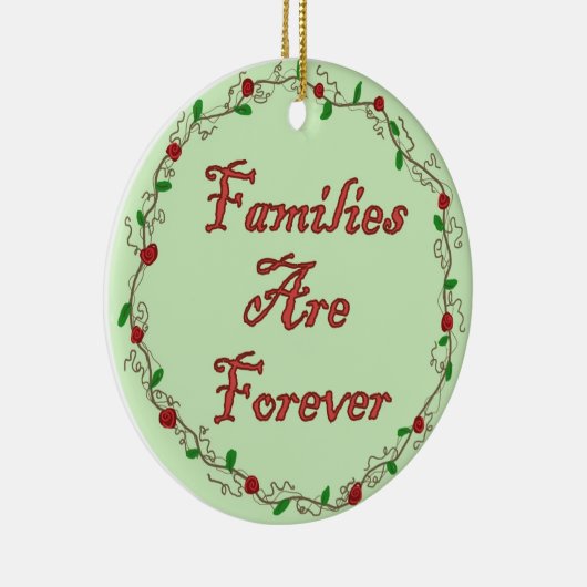 家族は永久にオーナメントです セラミックオーナメント (右)
