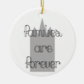 家族は永遠にモルモン教の寺院 セラミックオーナメント (正面)