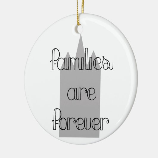 家族は永遠にモルモン教の寺院 セラミックオーナメント (左)