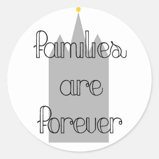 家族は永遠にモルモン教の寺院 ラウンドシール (正面)