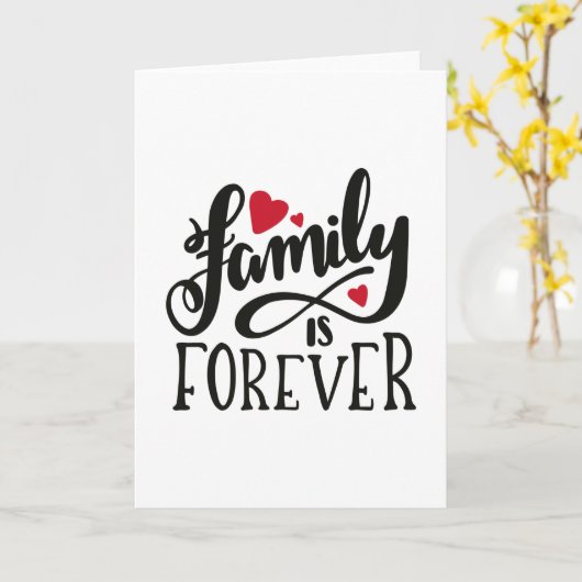 家族は永遠に続く カード (黄色い花)