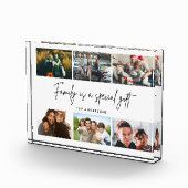 家族は特別なギフト引用文写真コラージュ フォトブロック (右)