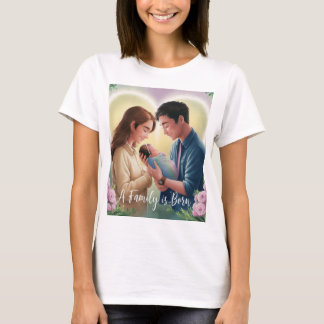 家族は生まれ新親のTシャツ Tシャツ