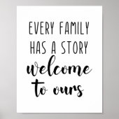 家族は皆我々の好い話を持っている ポスター (正面)