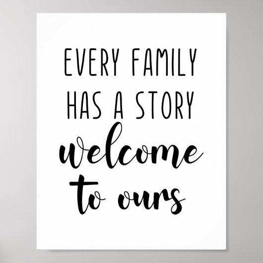 家族は皆我々の好い話を持っている ポスター (正面)