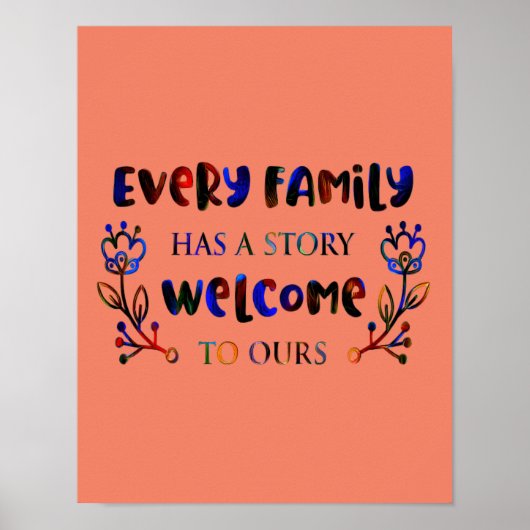 家族は皆、私たちの家族Pを歓迎する物語を持っている ポスター (正面)