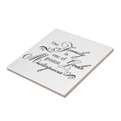 家族は神で最も素晴らしい最高傑作の1才です タイル (側面)