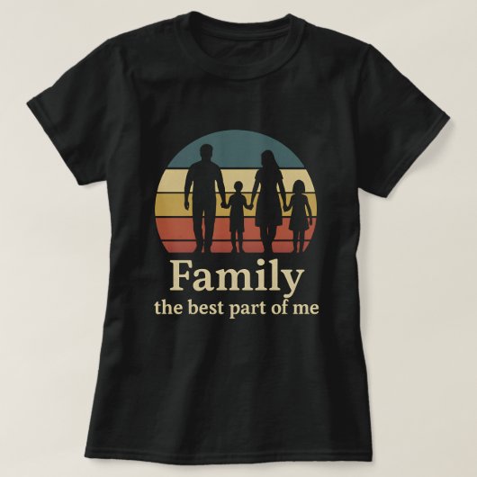 家族は私の最高のパートナー - 愛情あふれる子育て Tシャツ (デザイン正面)
